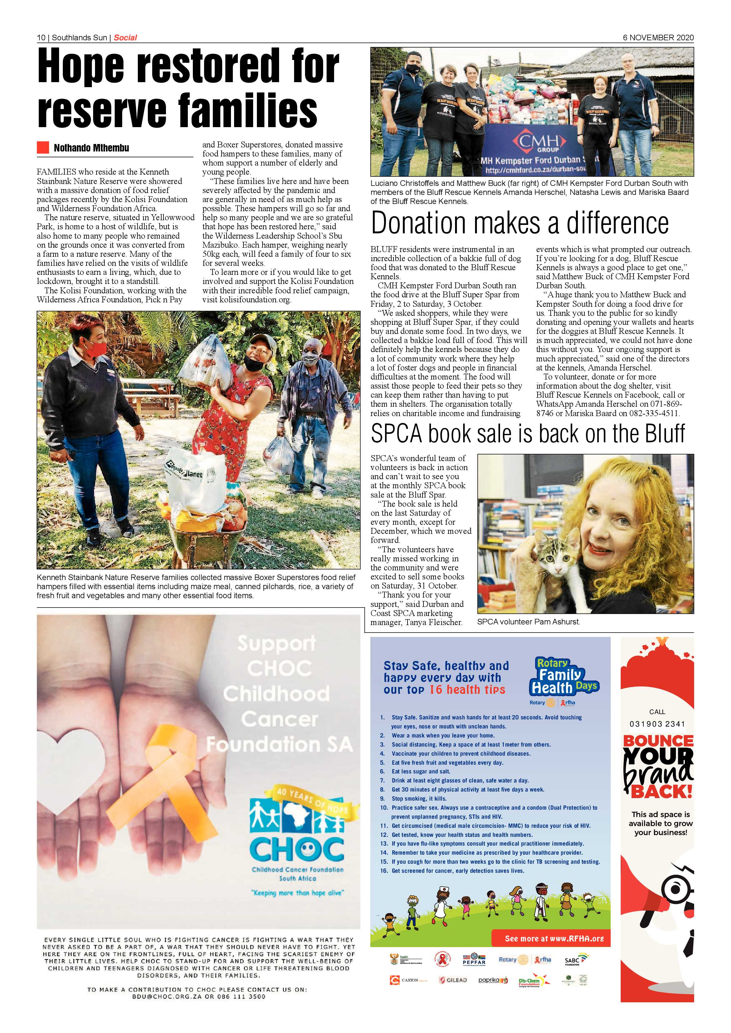 Southlands Sun 6 November  2020 page 10