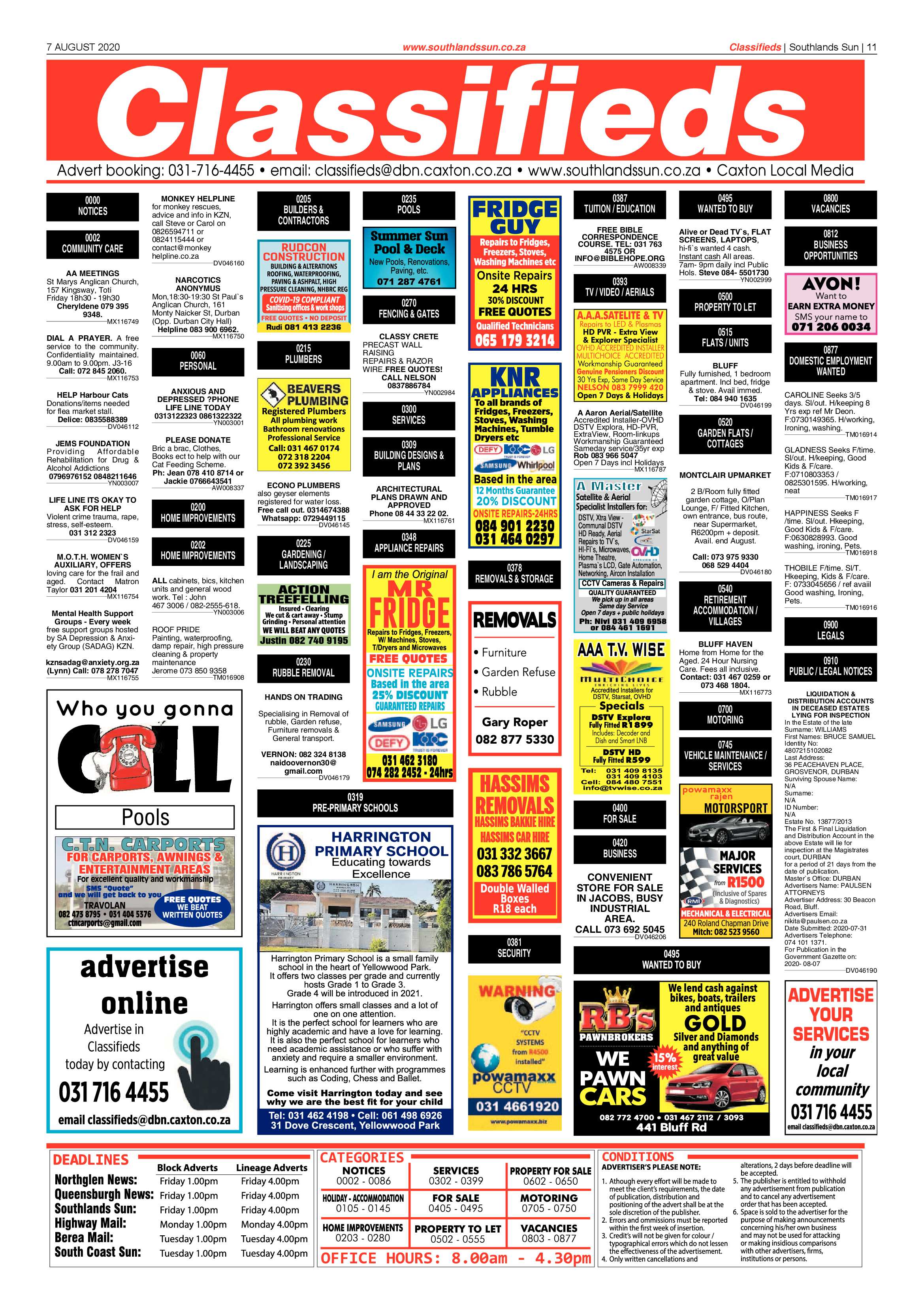 Southlands Sun 7 August 2020 page 11