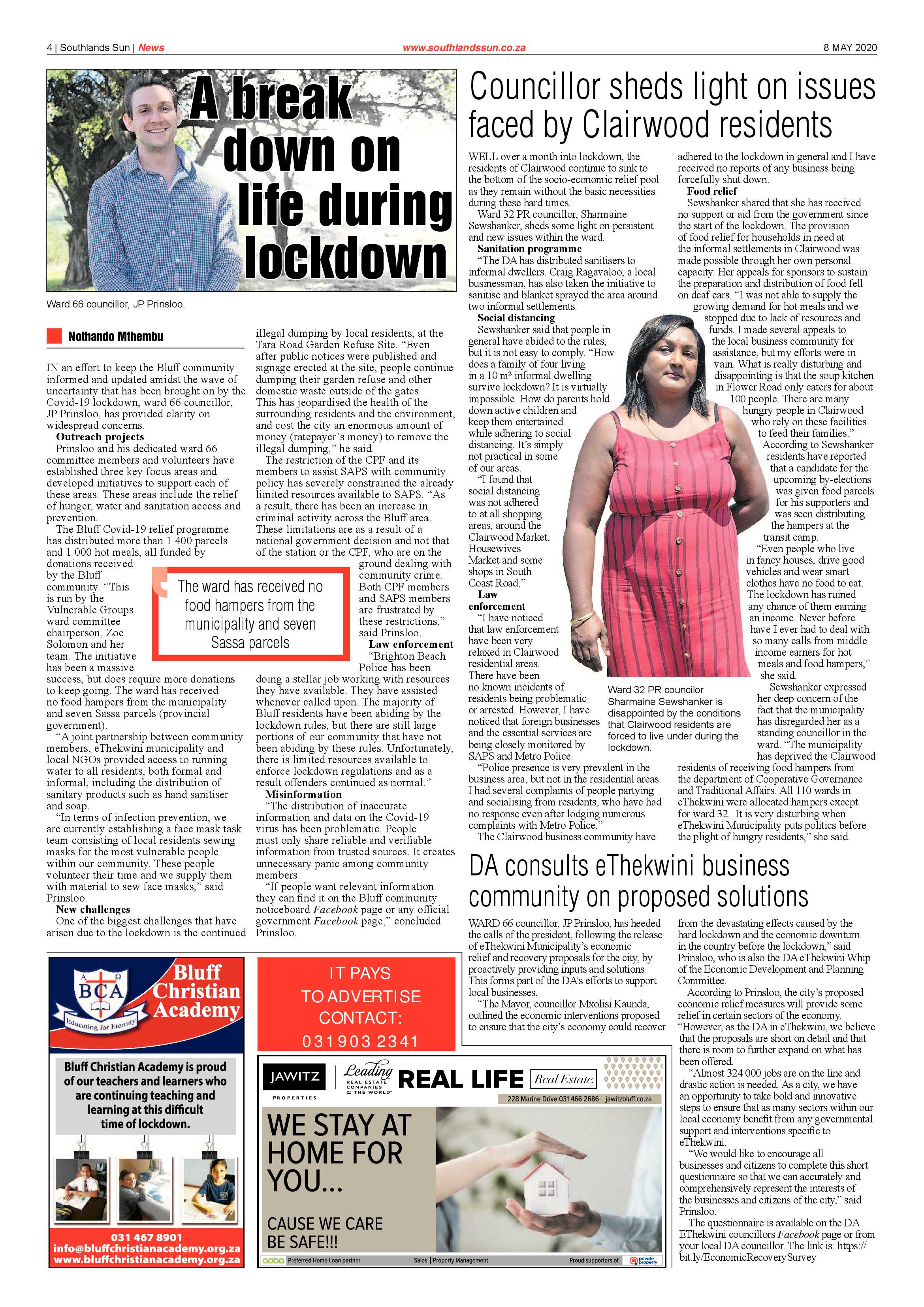Southlands Sun 8 May 2020 page 4