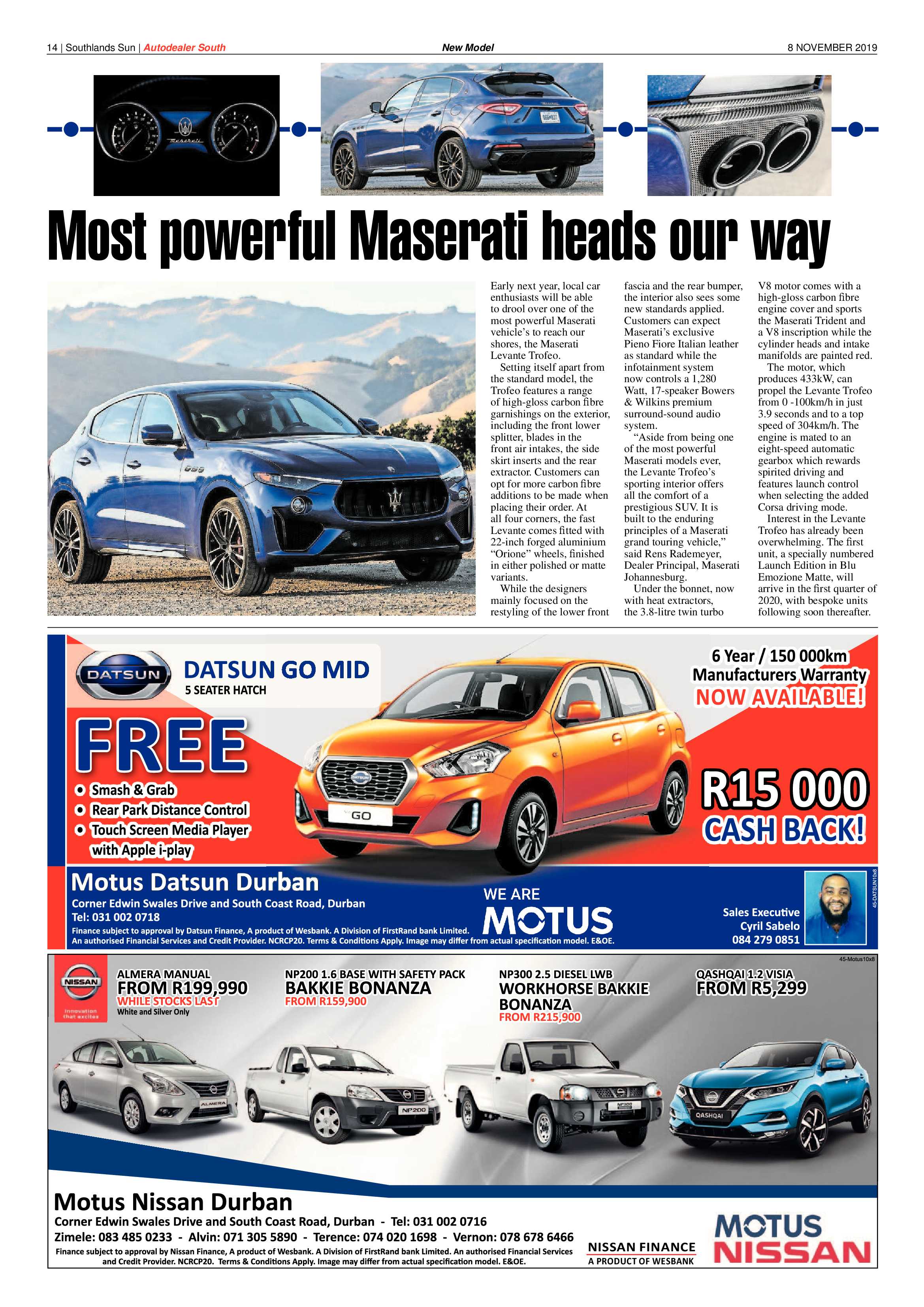 Southlands Sun 08 November 2019 page 14
