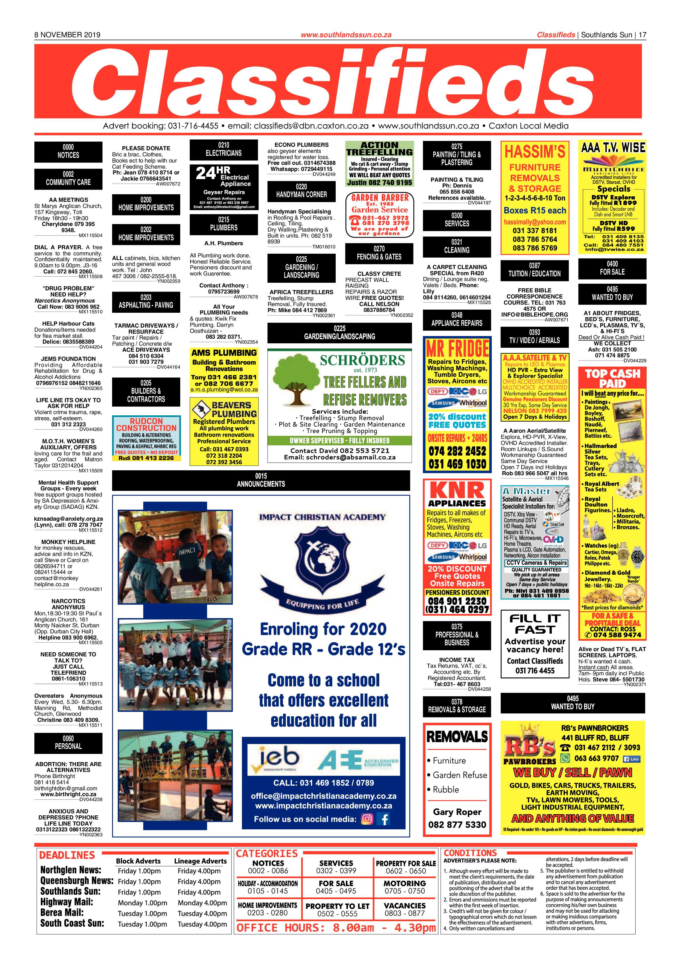 Southlands Sun 08 November 2019 page 17