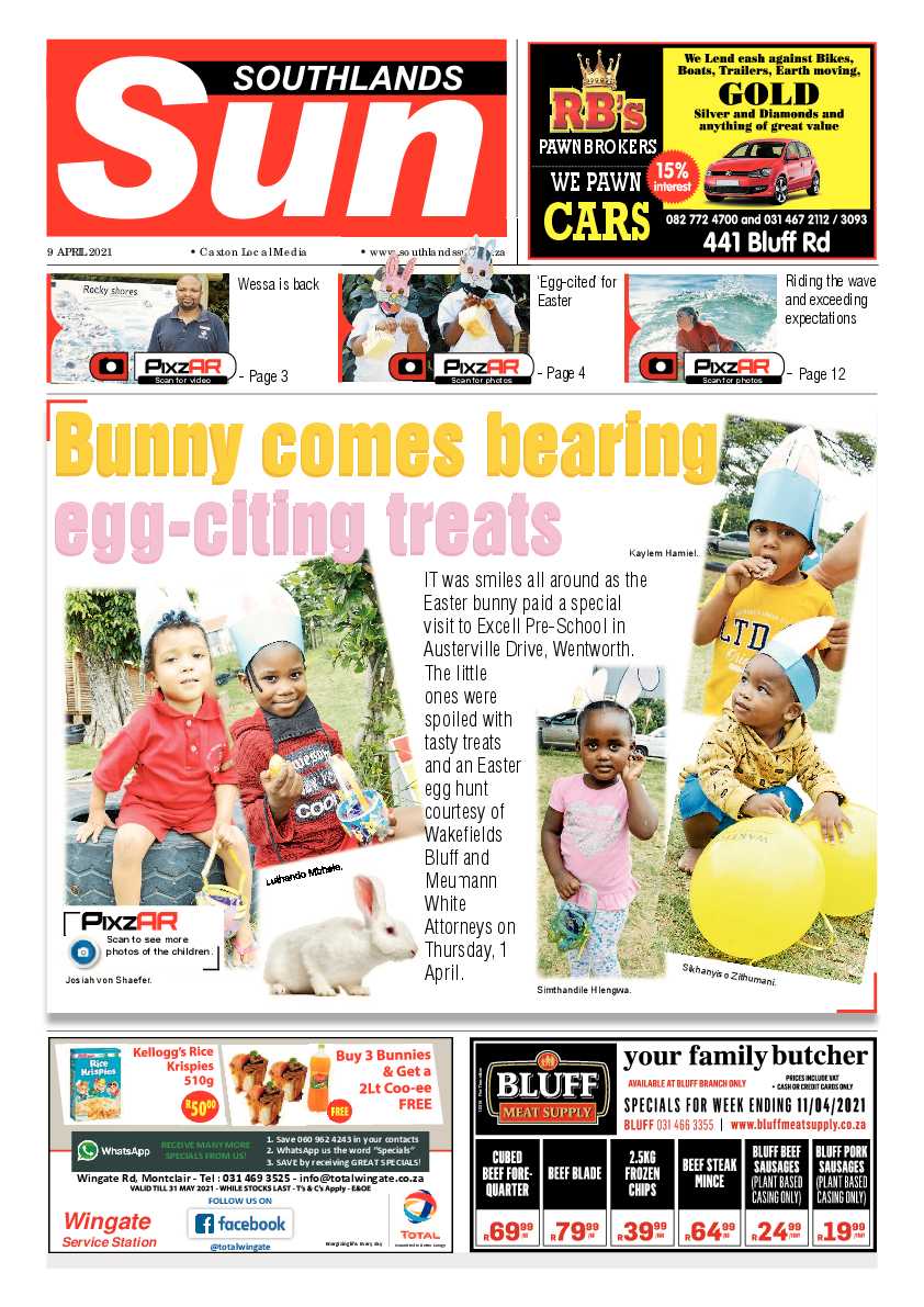 Southlands Sun 9 April 2021 page 1