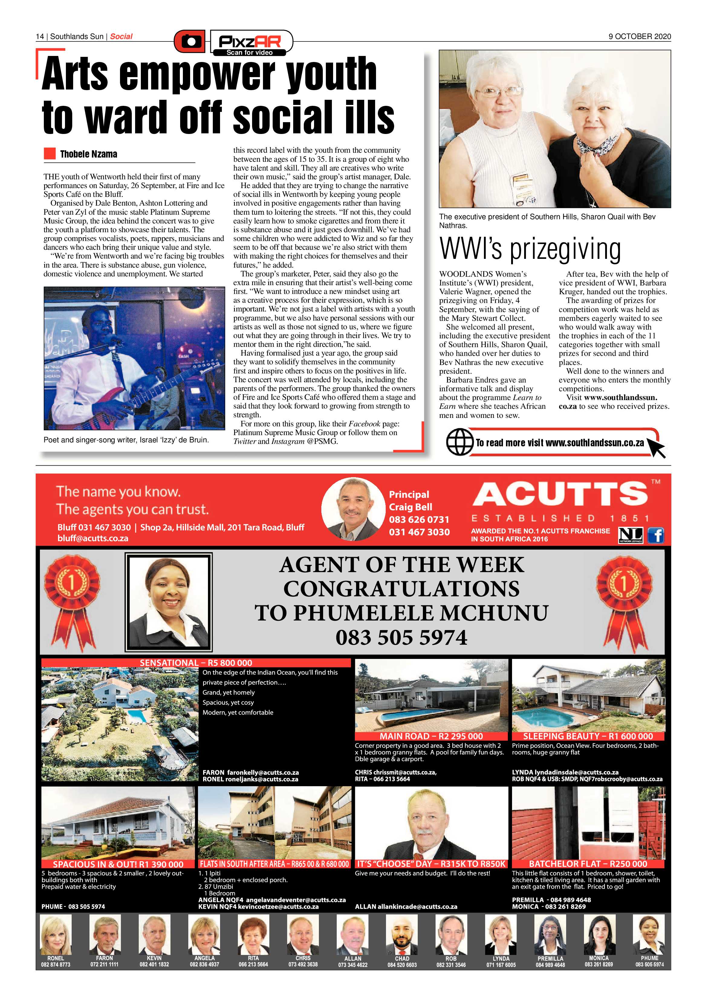 Southlands Sun 9 October 2020 page 14