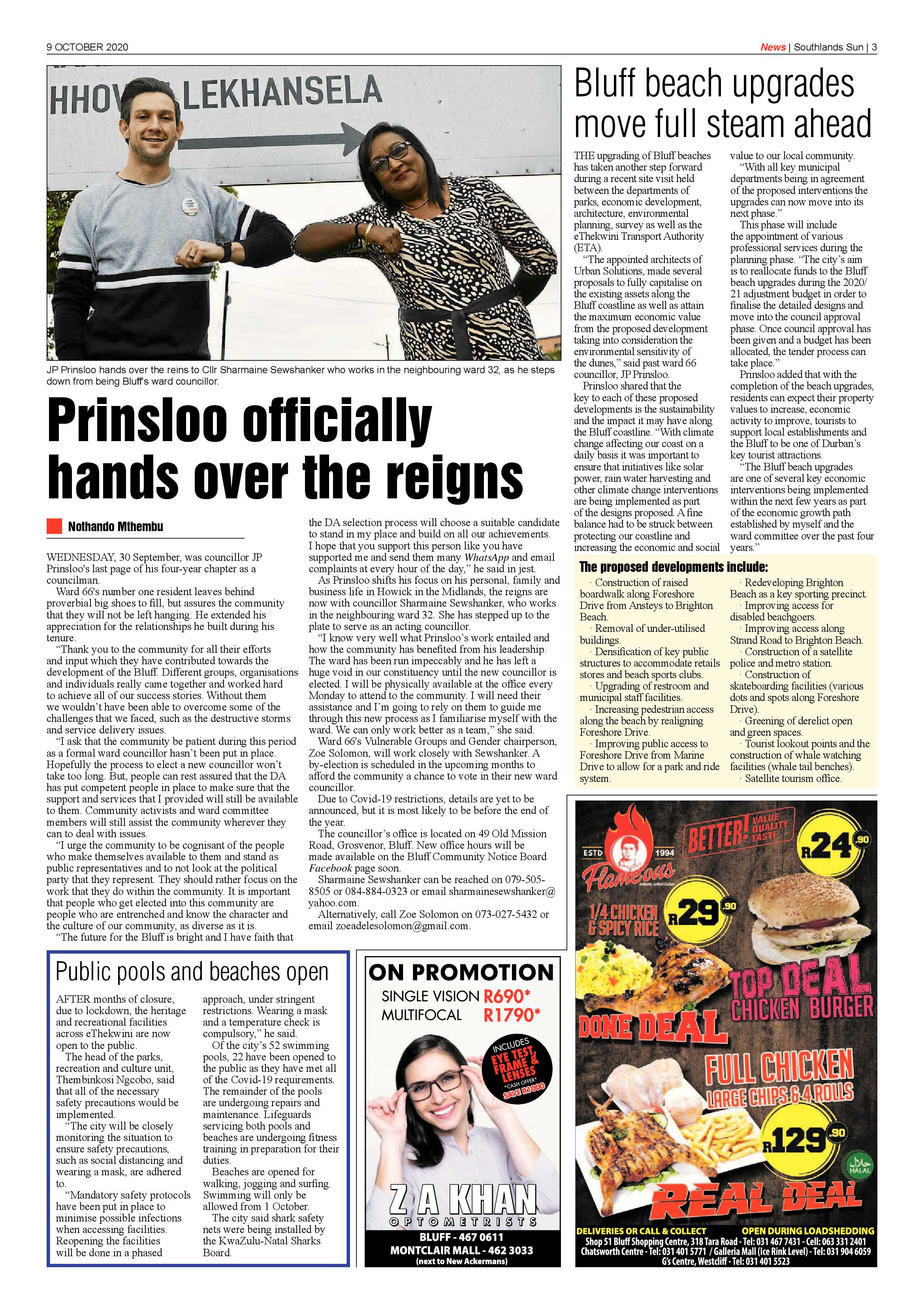 Southlands Sun 9 October 2020 page 3