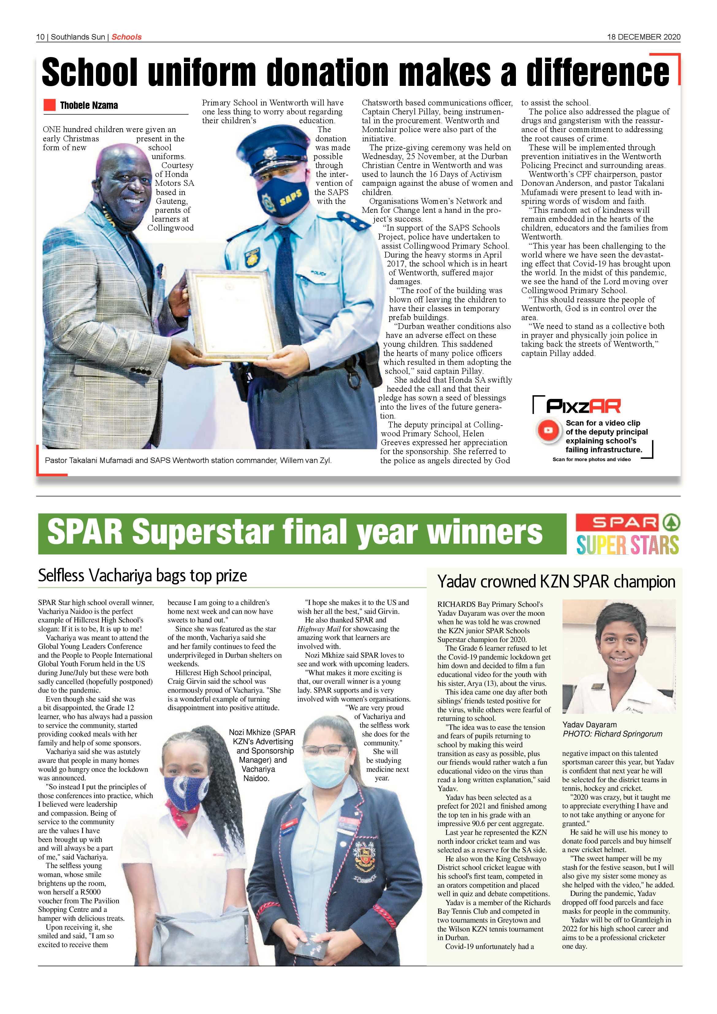 18 December Southlands Sun  2020 page 10