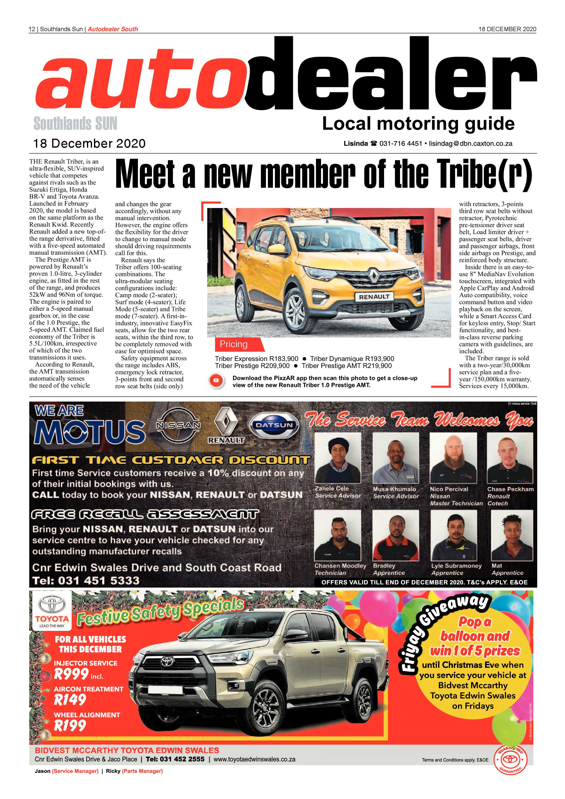 18 December Southlands Sun  2020 page 12