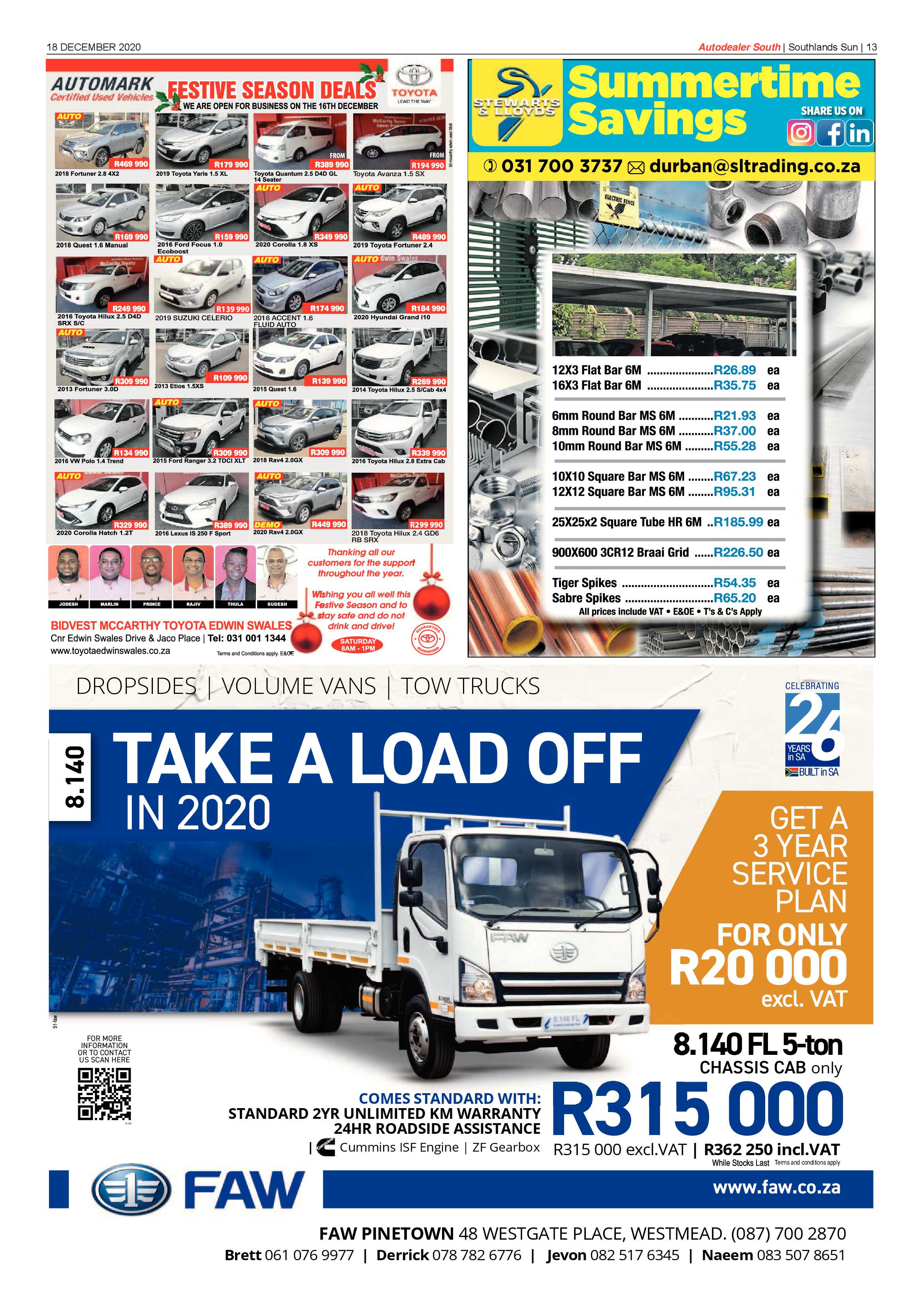 18 December Southlands Sun  2020 page 13