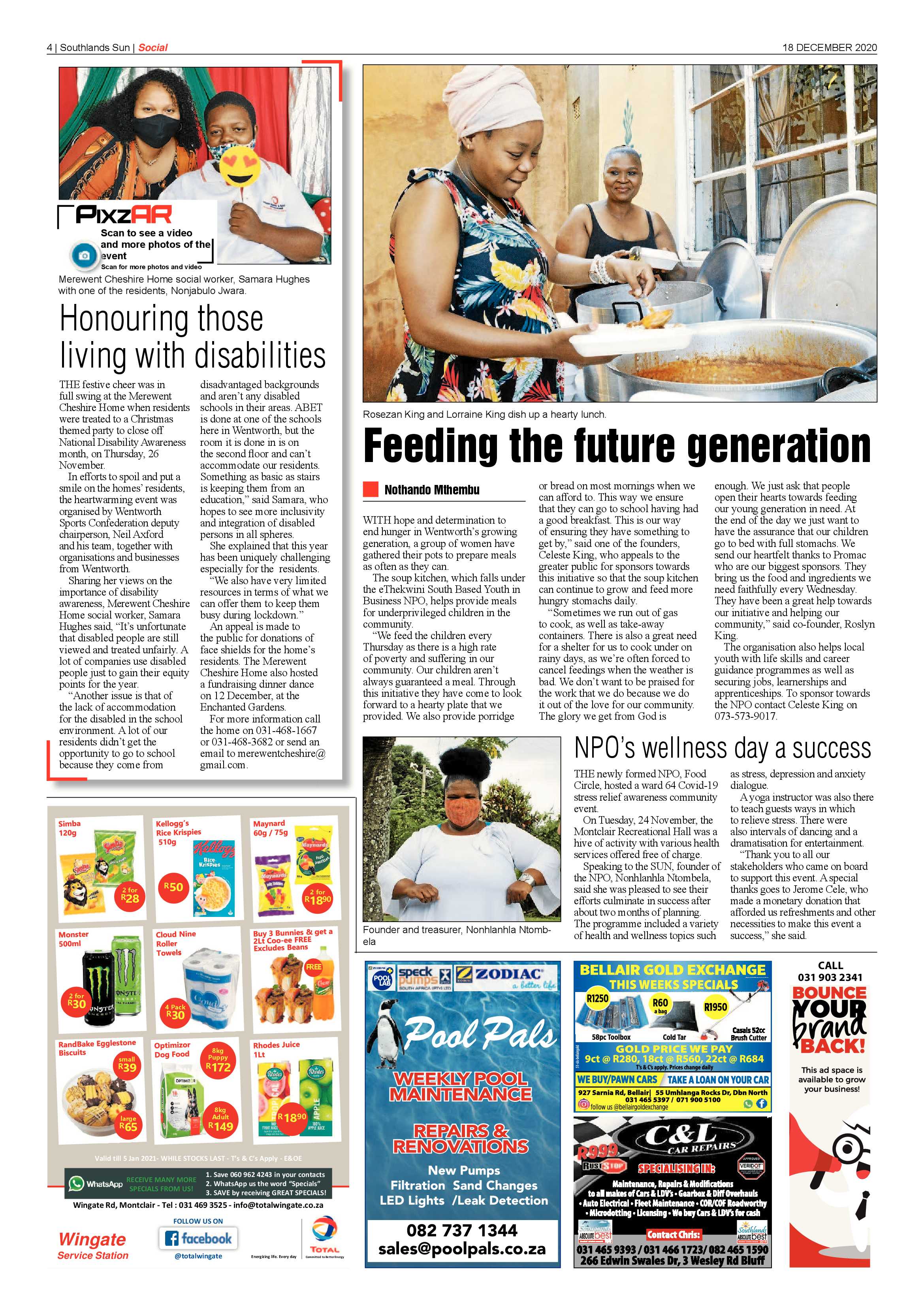 18 December Southlands Sun  2020 page 4