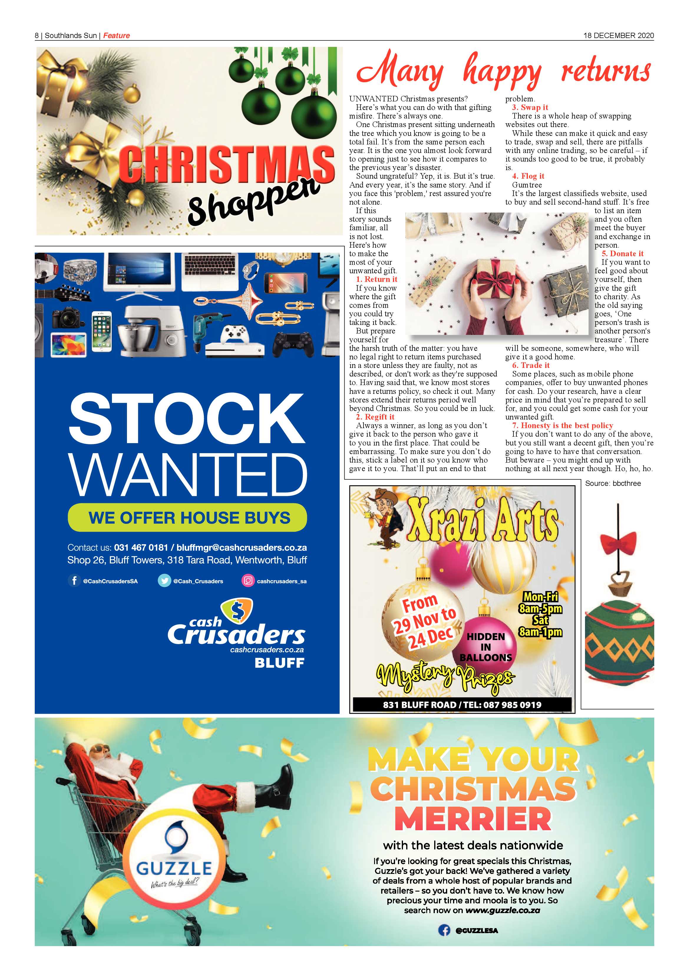 18 December Southlands Sun  2020 page 8